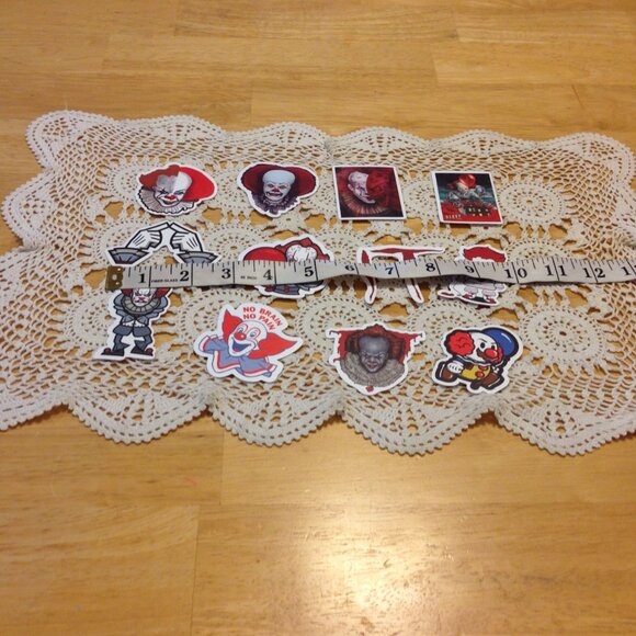 Scary Clowns IT Stickers for computers, laptops, lockers, crafts, scrapbooks - Picture 2 of 5